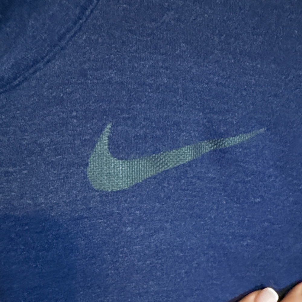 Nike Men’s Dri-FIT Blue 1/2 Zip Top- Small - Picture 4 of 8